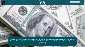 أسعار الدولار أمام الجنيه المصري اليوم في البنوك واستقرار السوق المالي بالكامل